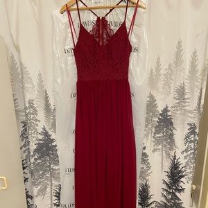 David Bridal Prom dress. Size 8. Burgundy
